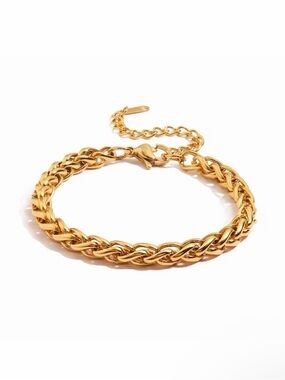 18K Gold Plated Waterproof Chunky Bracelet
